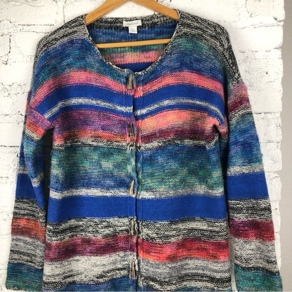 Sundance Multicolored Striped Artist’s Wool Blend… - image 3